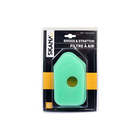 Filtro de aire adaptable para motores Briggs & Stratton Sprint y Classic de 3 a 3,75 CV con eje vertical. Longitud: 149 mm. Ancho: