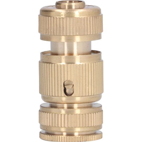 Raccord rapide pour tuyau d'arrosage 1/2 pouce, en laiton, amovible, pour une large gamme d'applications et une grande durabilité. (1/5)