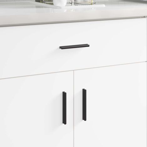 Griff 2 pcs Schwarz 106 x 7,4 x 15,5 mm Aluminium