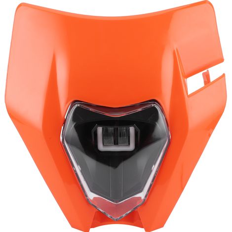 Phare Moto Universel LED Feu de Route/Croisement 60W 6000K Lampe de Jour Orange (1/5)