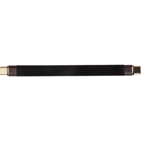 Câble court flexible double tête 40GB USB-C mâle vers USB-C mâle FPC charge rapide données (1/5)