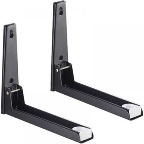 2-Piece Stainless Steel Microwave Oven Bracket with Extendable Arm, Microwave Oven Wall Mount (1/5)