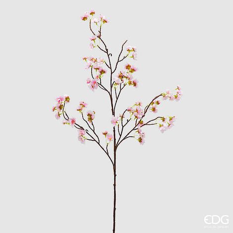 EDG Enzo De Gasperi Ramo Fiori di Pesco Artificiale H 105 Cm Light Pink