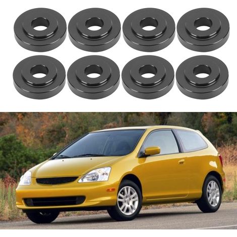 8-teiliges Aluminium-Schaltbuchsen-Set für Honda Civic/Acura, Schwarz (1/5)