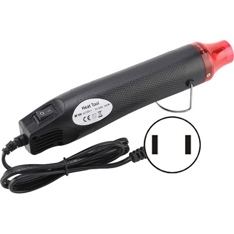 Pistolet à air chaud 300W, outil électrique de chauffage multifonction pour gaufrage (Rouge, 110V US) (1/5)