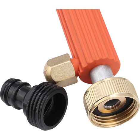 Hochdruck-Sprühdüse G3/4 DN20 für Hochdruckreiniger, Gartenbewässerung und Autowäsche, mit Steuerventil, orange (1/5)