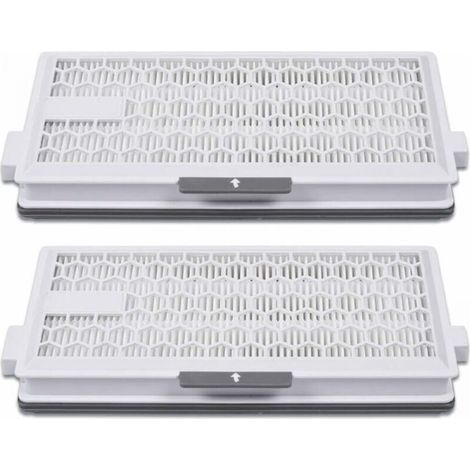 Filtres HEPA Airclean Plus 50 (paquet de 2) pour aspirateurs Miele Complete C3 Powerline, modèle S8340 - Air Clean SF-HA 50