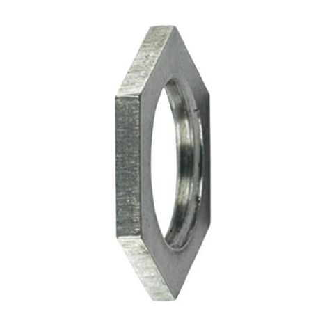 HellermannTyton ALNPB-M40 contratuerca latón niquelado metálica