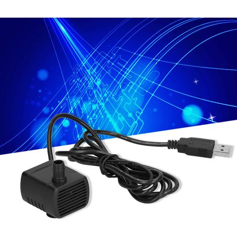 Pompe submersible miniature 1215 avec prise USB pour ordinateur, 12 V CC, 200 l/h, pompe à eau sans balais CC (1/5)