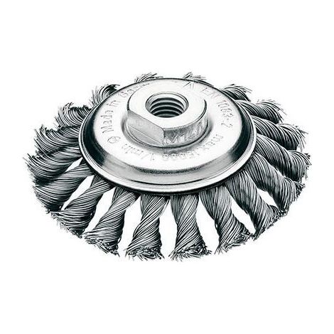 Lessmann  cepillo  cónico  trenzado  Ø115  mm  STA  12  mm  15.000  min-¹  -  472257 (1/4)