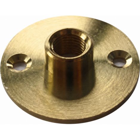 Raccord à plaque laiton, femelle, pas 10x1, diamètre 40 mm