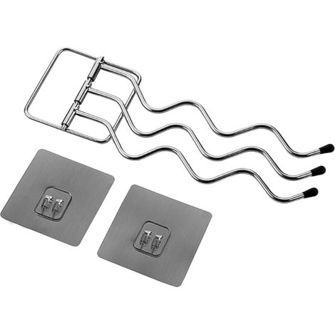 Porte-serviettes de salle bain compact, en fer, accessoires pour étagère pivotante (1/5)