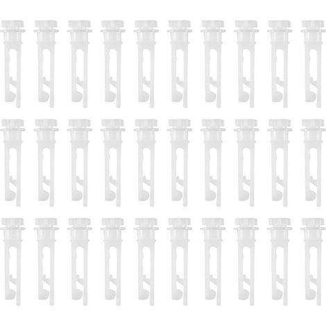30 tiges de rechange blanches pour stores verticaux (tiges porte-stores verticaux) (1/5)