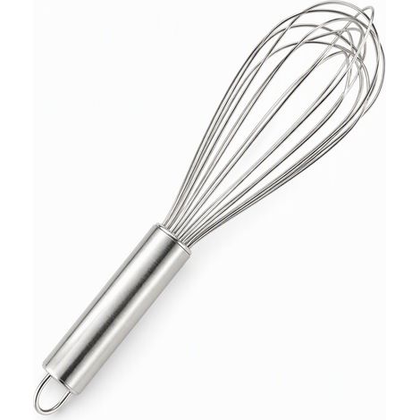 fouet de cuisine dim. 1.0 x 1.0 x 1.0 cm en acier inoxydable