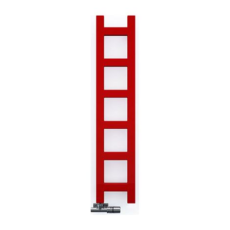 Scaldasalviette acqua calda rosso rosso traffico  960mm  / largo 200mm - 187 Watt - EAS960/200SX3020