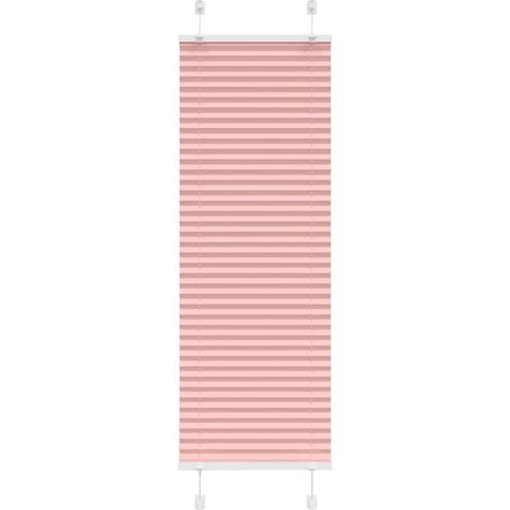 Store plissé rose 45x150 cm largeur du tissu 44,4 cm polyester