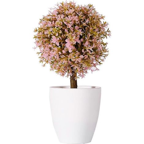 Buis en pot, plante boule décorative artificielle pour intérieur et extérieurrose (1/5)