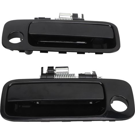 2-teiliger Auto-Außentürgriff 69210AA010 Schwarz, komfortabler Ersatz für Camry 1997-2001, schwarzer Außentürgriff. (1/5)