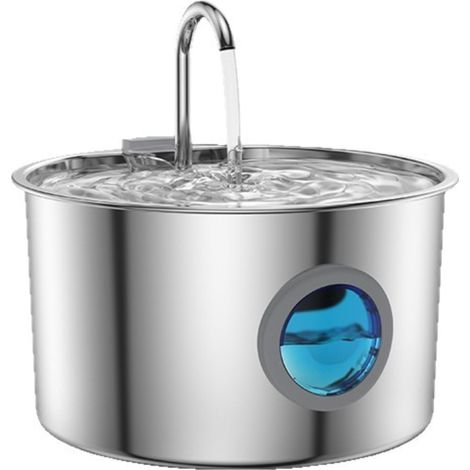 Dispensador de agua inteligente de acero inoxidable para mascotas, bebedero automático de 3,2 litros con circulación de agua para gatos, a prueba de fugas.