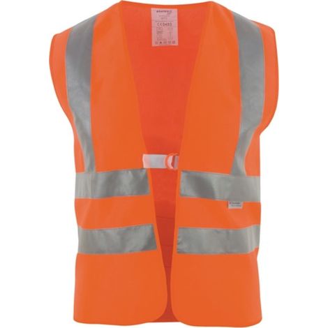 ASATEX Chaleco de advertencia talla universal naranja con bandas reflectantes en los hombros - WTP3 (1/4)