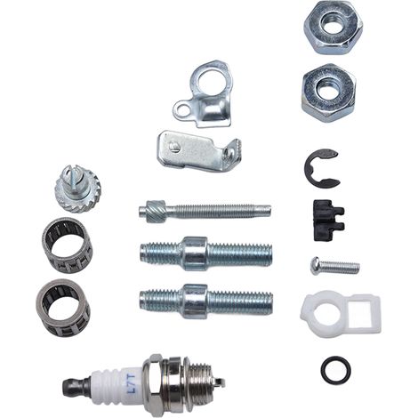 Kit de réglage de chaîne, écrou et tendeur pour tronçonneuse Stihl 066 MS 660, pièce de rechange compatible OEM 1138 664 2400, 1127 007 1003 (1/5)