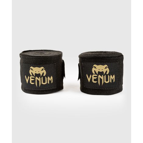 Bandages de boxe Venum - Bandages noirs/dorés 2,5 m (1/3)