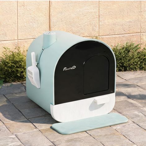 Litière fermée pour chat avec couvercle et tapis jusqu'à 5 kg (1/5)