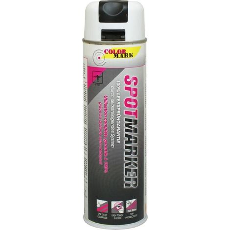 Traceur De Chantier Tp Blanc Spray 500ml Colormark