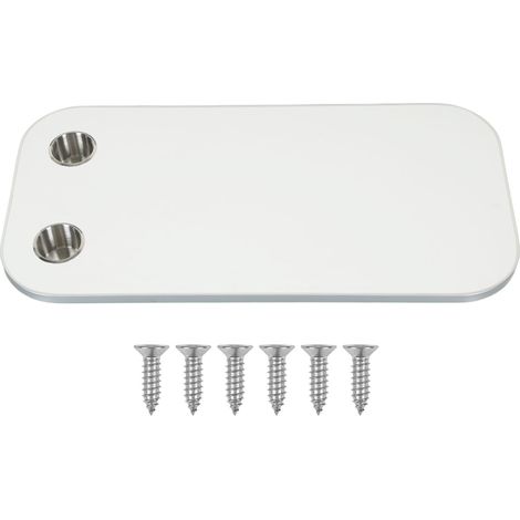 Plateau de table rectangulaire en bois massif 400x800mm amovible avec 2 porte-gobelets pour camping-car, yacht, caravane, beige (1/5)
