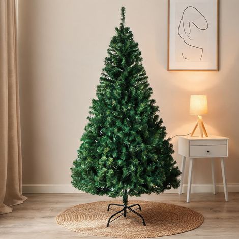 Sapin de Noël artificiel 7 pieds 1100 branches PVC vert (1/5)