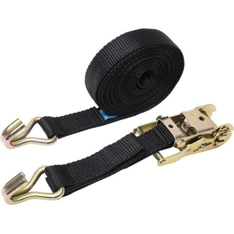 Truck Rope Tensioner Bundler Double Hook Polyester Belt Fastener Tie Down Ratchet Tensioner Thickened, 5cm x 6 Meters (1/5)