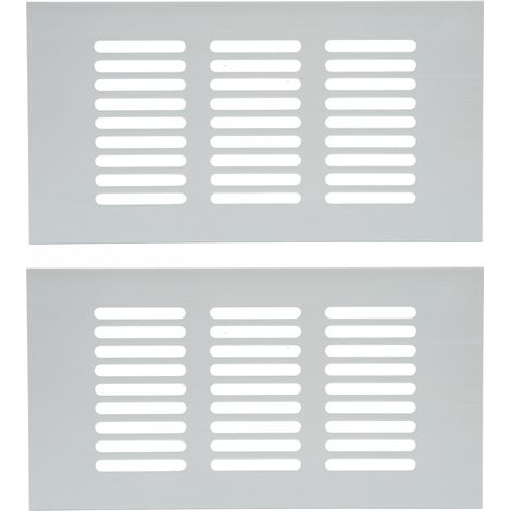 Il s'agit d'une grille de ventilation rectangulaire en alliage d'aluminium pour la dissipation de la chaleur. Elle convient aux armoires, penderies, camping-cars et caravanes. Dimensions : 80 x 150 mm (1/5)