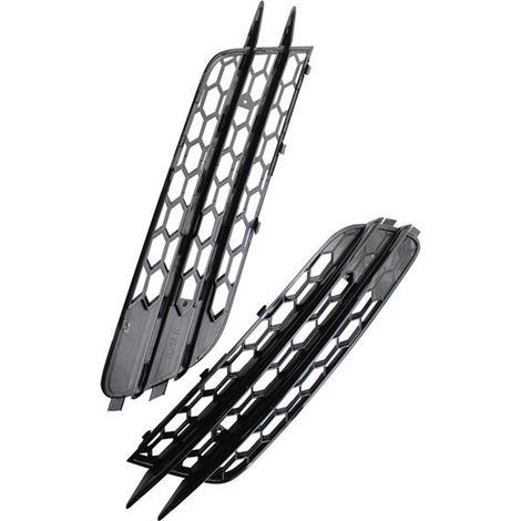 A pair of front fog light grilles 4G0807681 and 4G0807682 compatible with the Audi A6 C7 (2012-2015). (1/5)