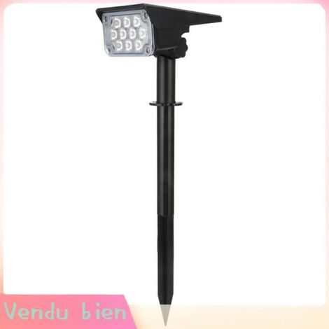 JIE Lumière Solaire Applique Solaire Murale Led À Détection De Lumière 3W Lampe De Piscine Borne 20 10 20 lumières-lumière blanche (1/4)