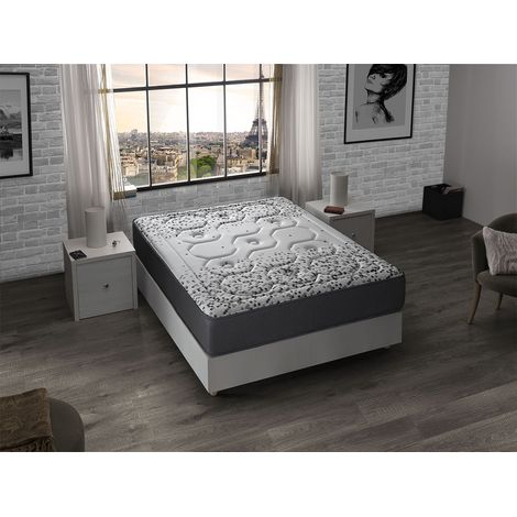 Matratze 140x200 VERSAILLES - H3 - Hohe 24 CM - Hochdichter Schaumstoff - Anpassungsfähiger Schaumstoff - Multi-Zone Comfort System (1/4)