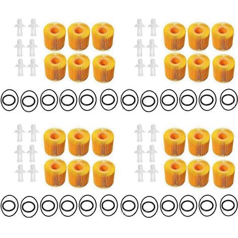 24 kits de filtres à huile pour Toyota Avalon, Camry, Highlander, RAV4, Sienna, Tacoma, Venza et Lexus 04152-YZZA1 04152-31090 (1/5)