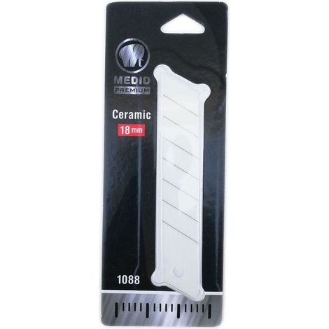 Medid lama di ricambio in ceramica bianca 18mm per cutter - blister da 1 unità