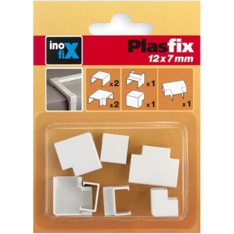 Canaleta Electricidad 9X5Mm Pvc Blanco Accesorios Inofix (1/3)