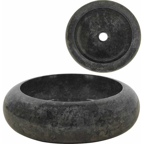 Lavabo 40x12 cm en marbre noir