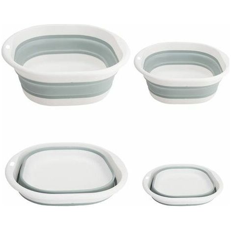 Paquet de 2 Pliable Vaisselle Bol Bassine Pliable Bassine Lavabo Pliable Rond en Silicone Multifonction pour Camping, Caravane, Activités de Plein Air, Cuisine, Voyage, Camping, Randonnée (Bleu) BLOW (1/5)