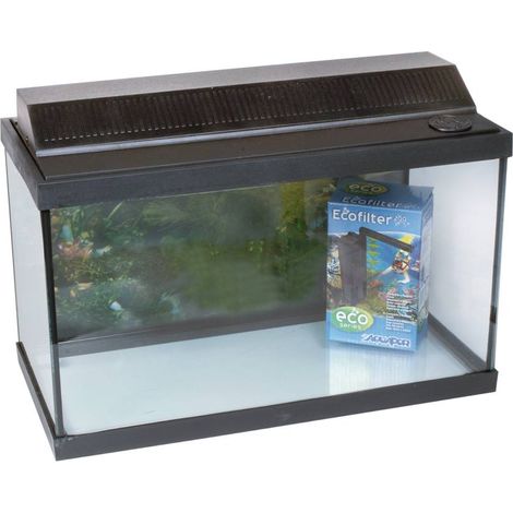 Acquario in vetro Eco 40 da 18 litri completo di accessori