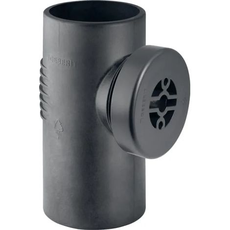 Geberit Silent-db20 Raccordo d'ispezione 90° con apertura di servizio rotonda: d=75mm, 307333141