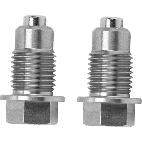 Bouchon de vidange d'huile magnétique pour moteur de voiture Ford, en acier inoxydable argenté antirouille et résistant aux hautes températures. (1/5)