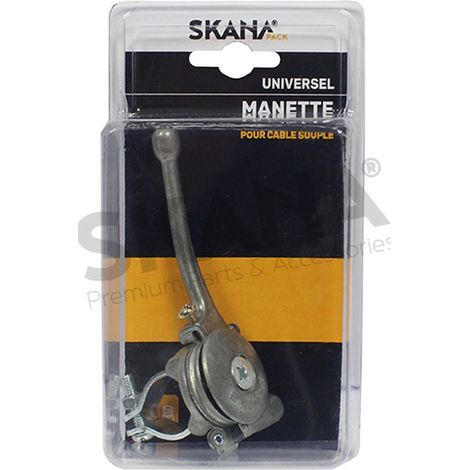 Manetta acceleratore in alluminio. Con collare ø: 19 a 22 mm per fissaggio sul manubrio. Per utilizzo con cavo