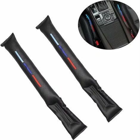 Autositzstopfen, 2 Stück Autositz-Lückenfüller-Pad, Autositz-Lückenfüller für BMW (Schwarz) (1/4)