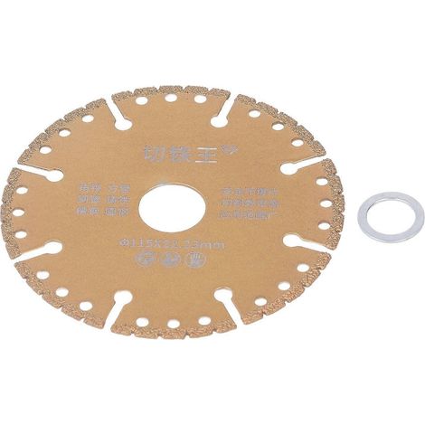 Lame de scie diamantée, disque de coupe circulaire segmenté multi-usages pour travaux de maçonnerie, 115 x 22,23 m