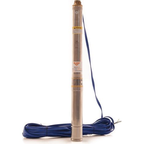 Pompe Submersible RURIS Aqua 690 370W Débit 3000L/H Hauteur Refoulement 60M Câble 25M Stator Cuivre Panneau De Commande Inclus Eau Propre Puits Jardin (1/5)