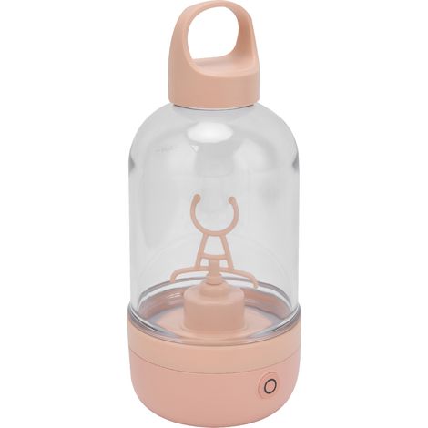 Automatischer Mixbecher für Proteinpulver, 400 ml, tragbar, mit USB-Ladefunktion, pink, elektrischer Milchshake-Becher (1/5)