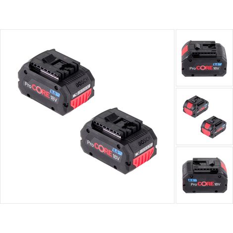 Set Bosch 2x ProCORE 18 V 8,0 Ah Batteria professionale agli ioni di litio ( 1600A016GK )