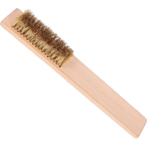 Brosse à Farter Ski en Bois Poils en Cuivre, Brosse de Snowboard Facile à Transporter, Nettoyage et Soins Pendant Vos Voyages la Maison (1/5)